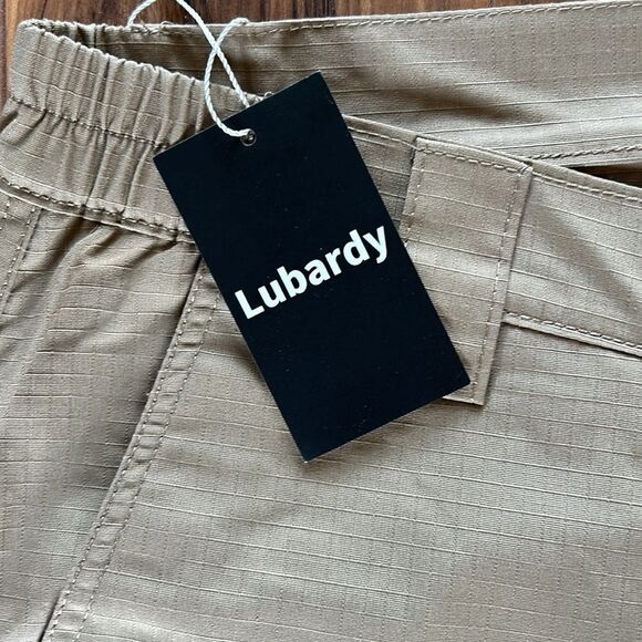 NEW Lubardy Mens Tactical Khaki Pants - Picture 4 of 7